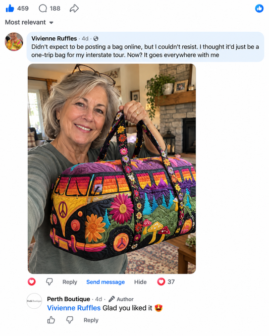 WILDVANA | QUILTED TRAVEL DUFFLE BAG