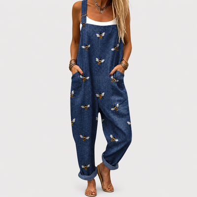 RIA | BOHEMIAN FLORAL POCKET OVERALLS