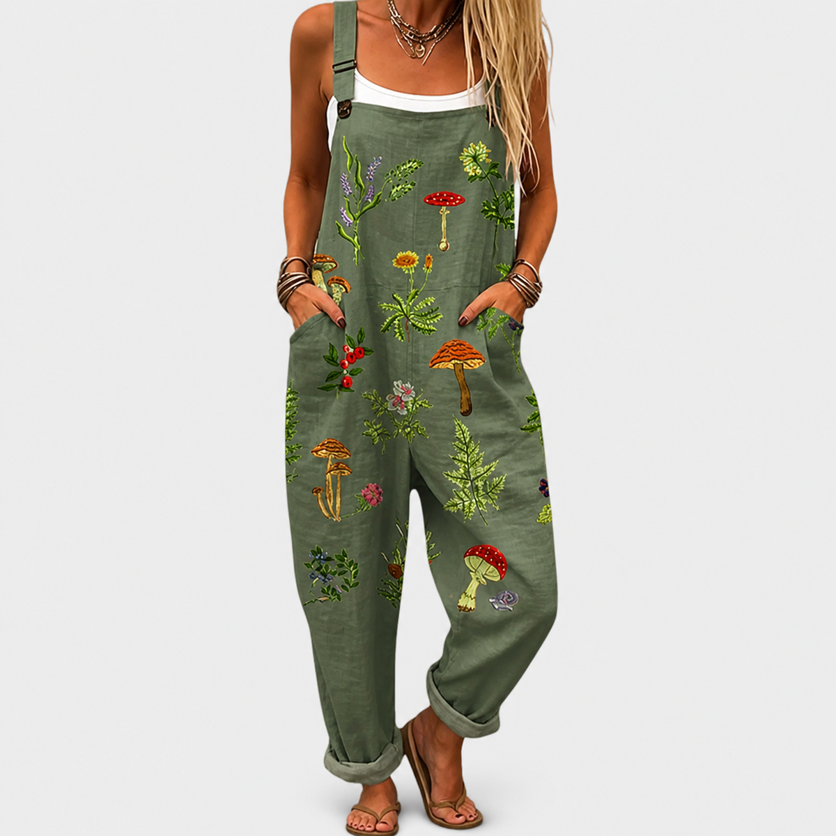 MILA | COMFORTABLE PRINTED OVERALLS