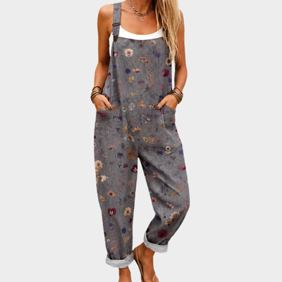 KAEA | BOHEMIAN FLORAL POCKET OVERALLS