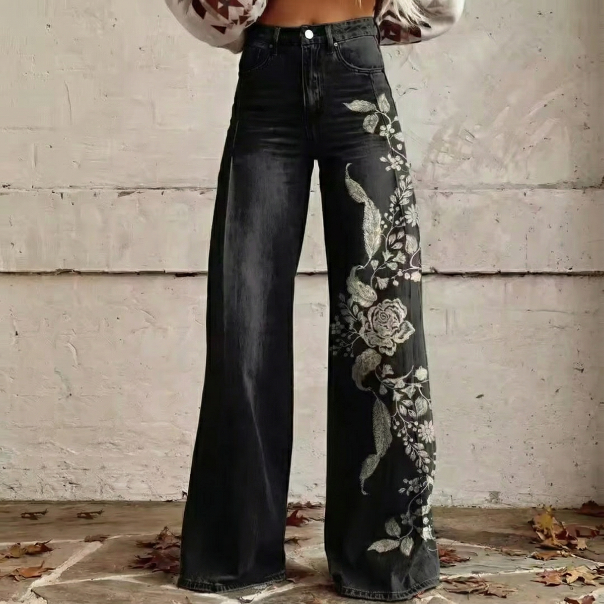 Boho Wide-Leg Trousers