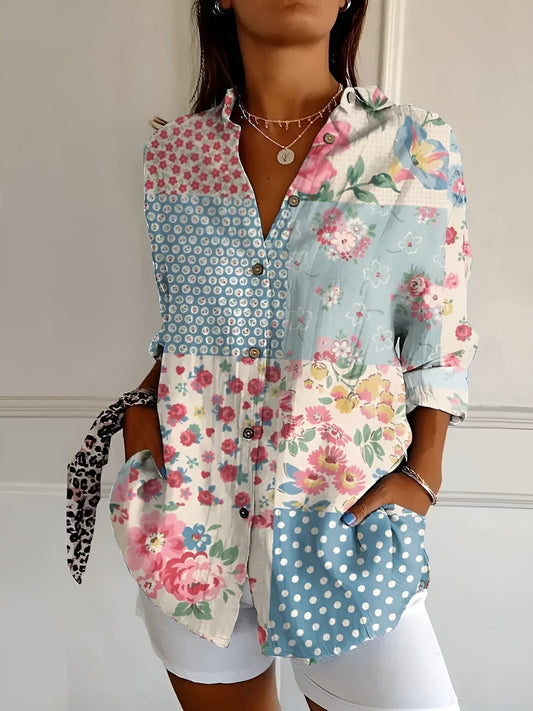 Maia | Floral Wave Blouse