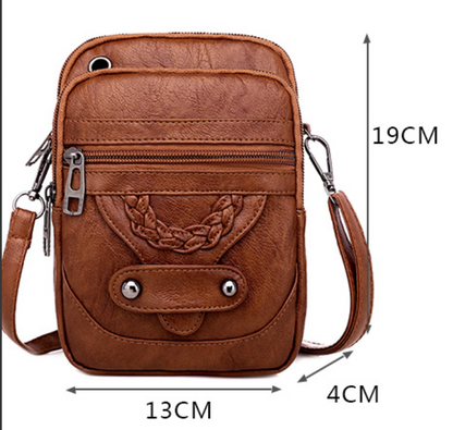 Carice™ Vintage Leather Bag - Timeless Retro Everyday Style