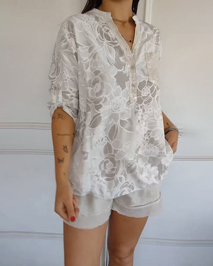 Sade | Elegant Bloom Blouse