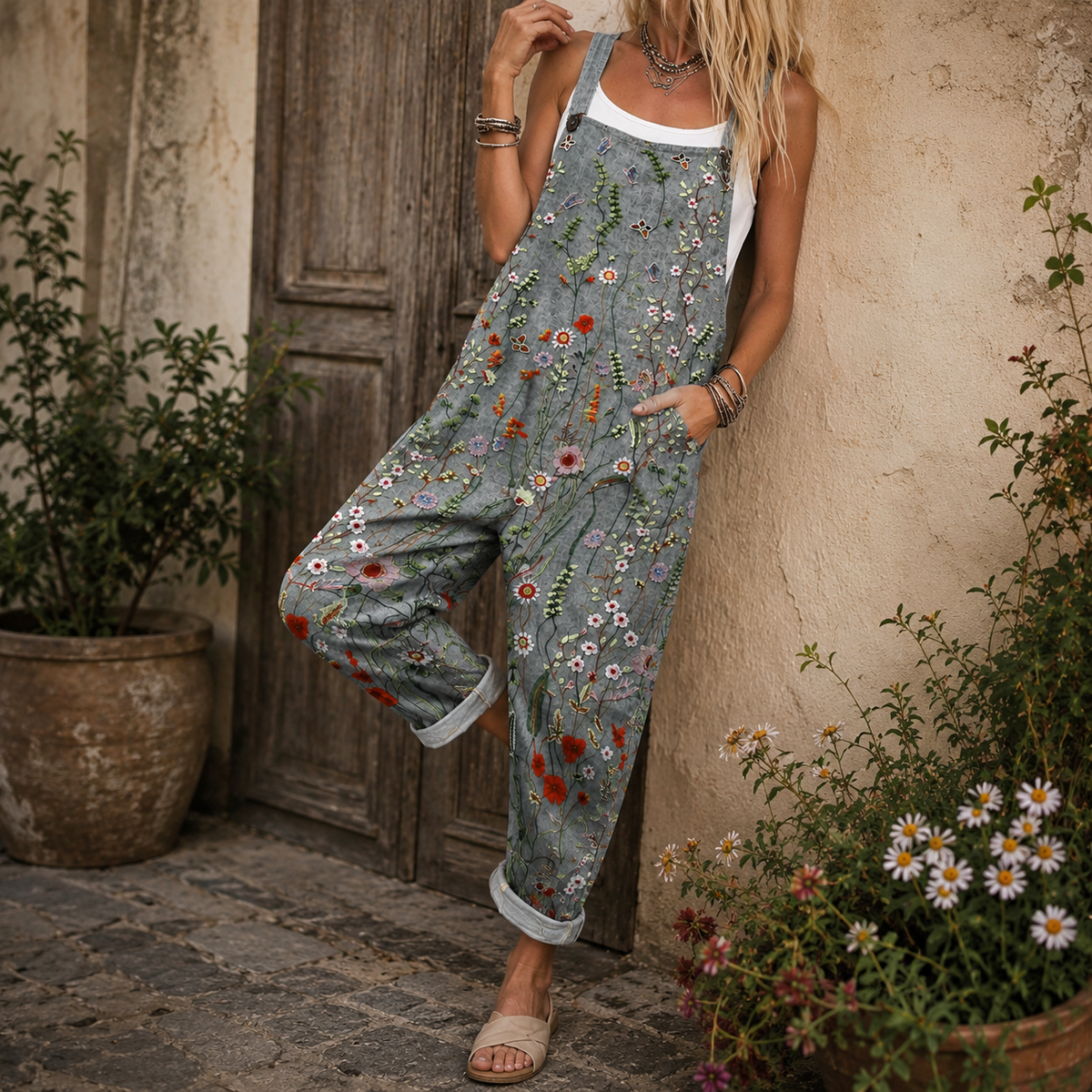 TIARE | FLORAL MEADOW JUMPSUIT