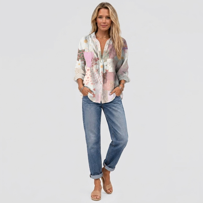 Fanny™ | Patchwork Daisy Blouse