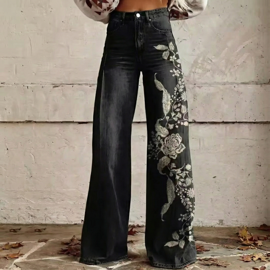 Boho Wide-Leg Trousers