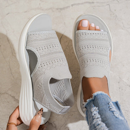 Nina™ Breathable Knit Platform Sandals