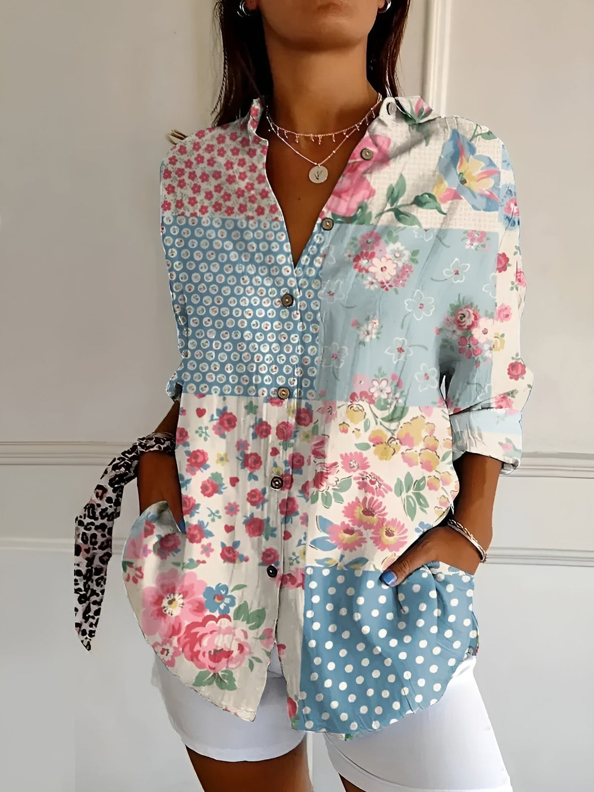 Maia | Floral Wave Blouse